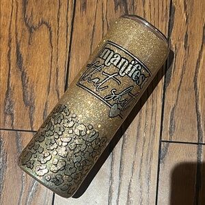 Gold Glitter Tumbler